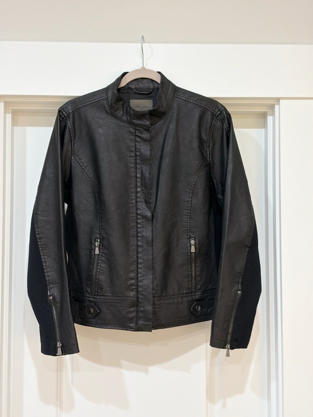 Maurices Black Faux Leather Moto Jacket